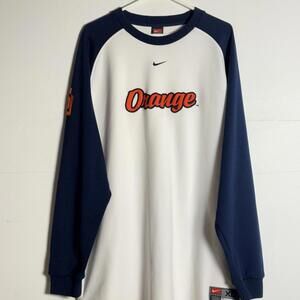 VTG Syracuse Orangeman Nike Team Basketball Warm Up Sweatshirt Mens XL Rare
